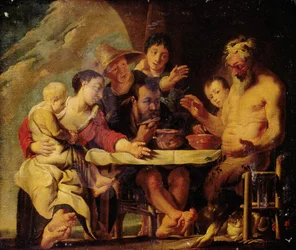 Satyr und Bauern